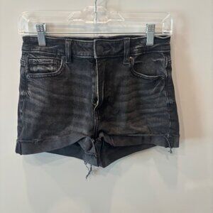 American Eagle AEO x Denim Super High Rise Shortie - Size 0